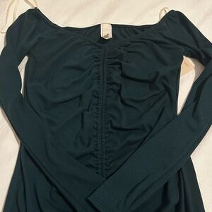 Dark Green Long Sleeve Dress